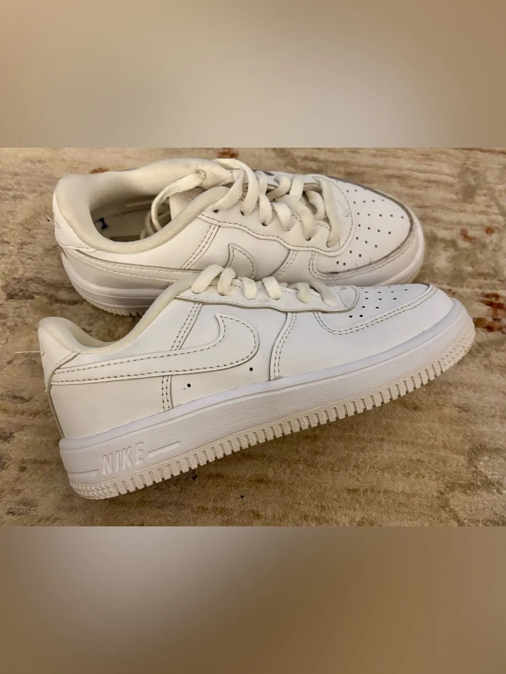 Nike Air Force 1 Low Triple White Kids Sneaker